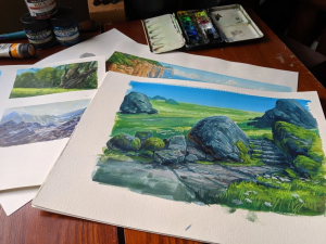 Paint Rocks (and moss) With Confidence