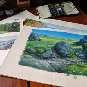 Paint Rocks (and moss) With Confidence