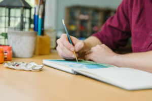 Painting with gouache