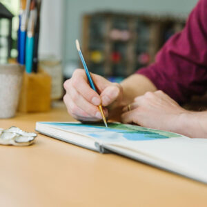 Painting with gouache