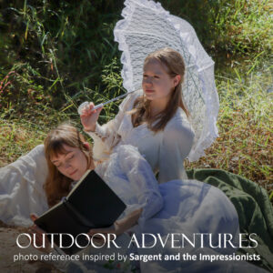 Outdoor adventures: photo reference inspired by Sargent and the Impressionists