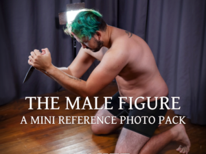 Free Mini Reference Pack -Male Figure with Knife