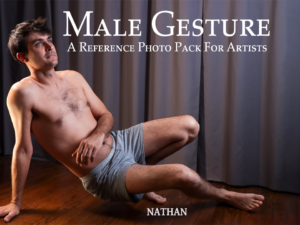 Male Gesture Reference Photo Pack -Nathan