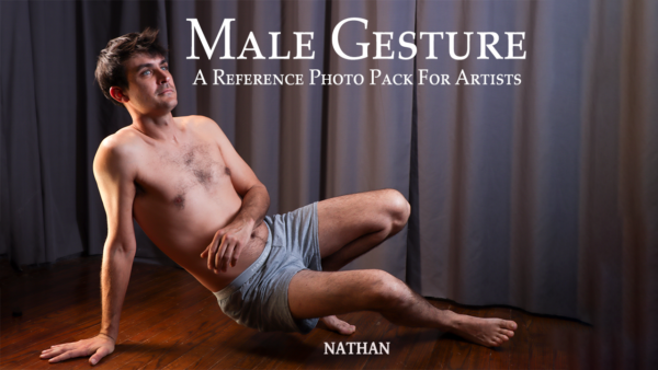 Male Gesture Reference Photo Pack -Nathan