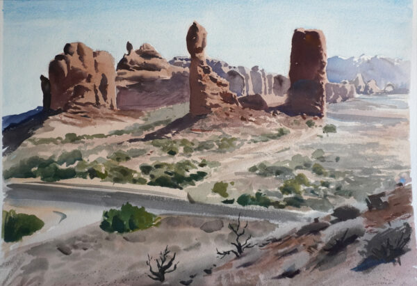 Arches - National park plein air