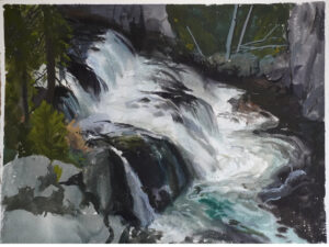 Waterfalls - Yellowstone plein air