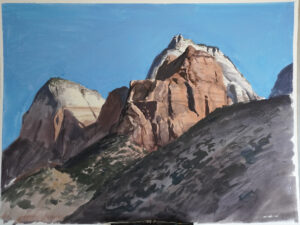 Zion Mountains - Zion plein air